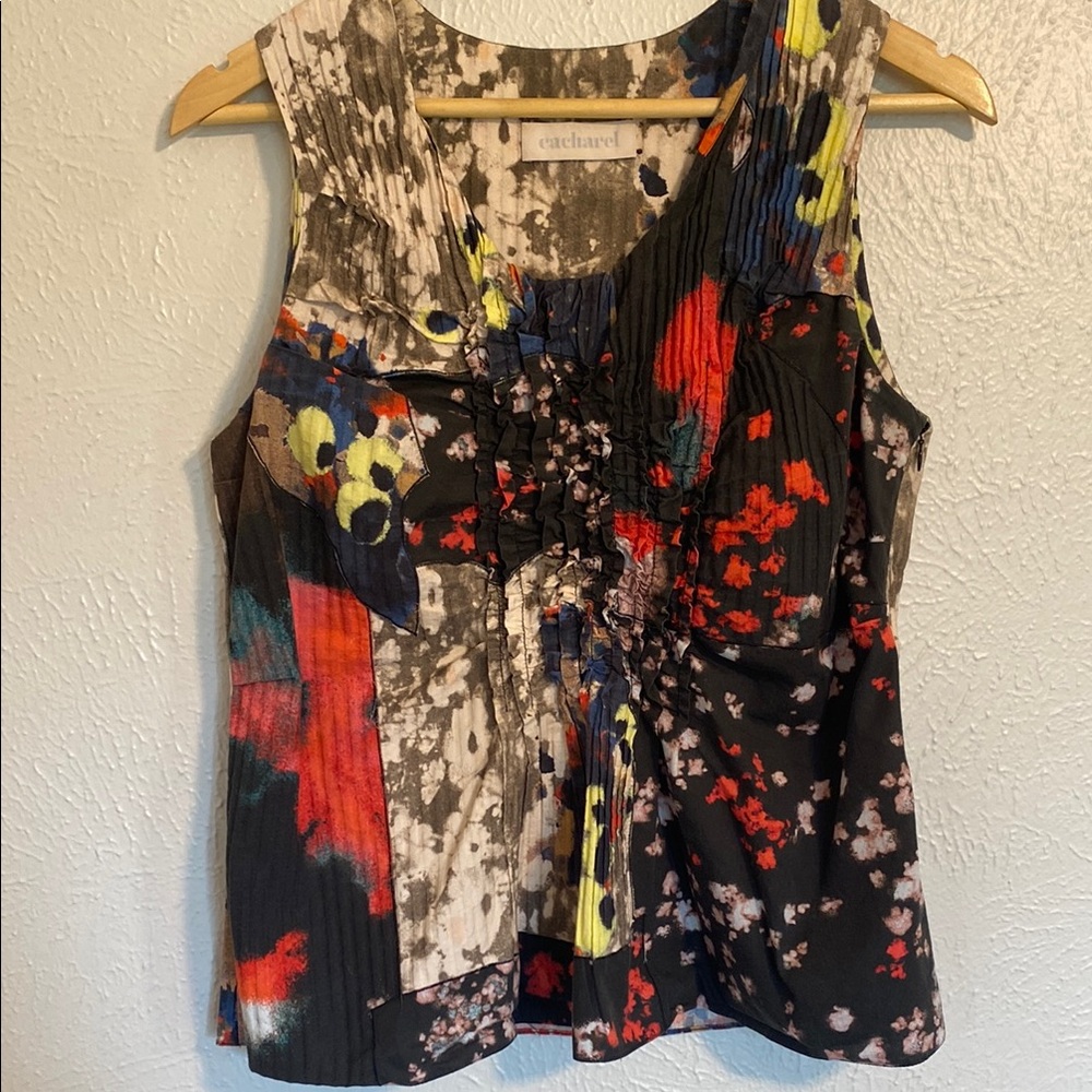 Vintage Cacharel Cinched Top %100 cotton